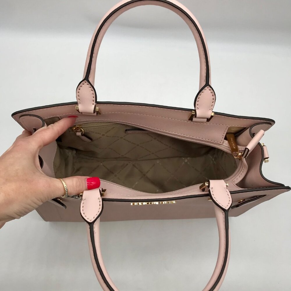 Michael Kors Blush Pink Saffiano Leather Rayne Satchel Bag - Picture 10 of 10